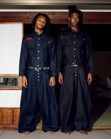 Wide baggy painter denim pants