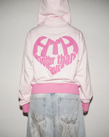 BICOLOR HEART LOGO HOODIE