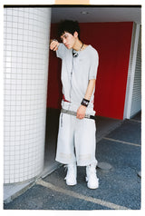 NINETY Faded Layered Shorts