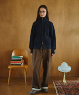 Inside Check Wool Like Slacks