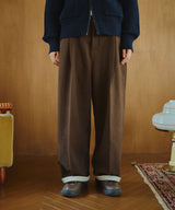 Inside Check Wool Like Slacks