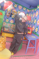 wiggle wiggle × HTH back logo sweat pants