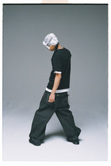 Bullet Logo Denim Buggy Pants