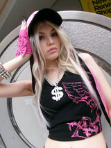 Cross logo cup camisole