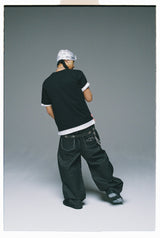 Bullet Logo Denim Buggy Pants