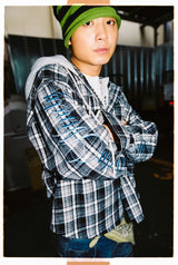 Sweat Docking Check Shirt