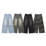 宽松过染牛仔布