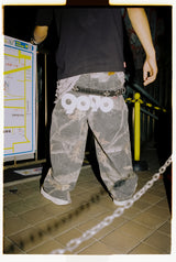 9090 OG Logo Painted Denim Pants