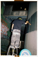 9090 OG Logo Painted Denim Pants