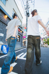 OVER DYE DOUBLE KNEE DENIM