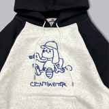 Hand drawing ruler raglan hoodie