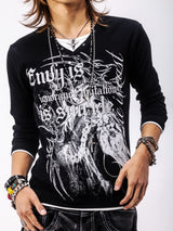 Skull Pegasus 分層長袖 T 恤