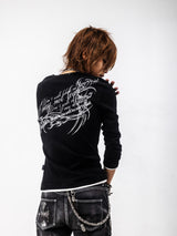 Skull Pegasus 分層長袖 T 恤