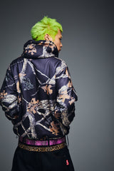 可逆半拉链抓绒衣