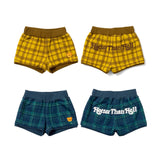 wiggle wiggle × HTH check pattern mini shorts