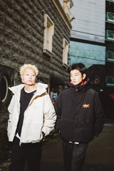 Space Logo Hooded Down Jacket