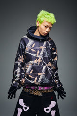 可逆半拉链抓绒衣