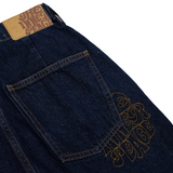 內在和平牛仔布寬鬆褲子