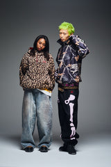 可逆半拉链抓绒衣