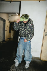 90 로고가 풍부한 복도 재킷