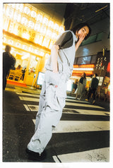 技術徽標尼龍貨物褲