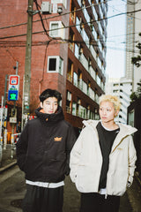 Space Logo Hooded Down Jacket