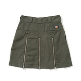 HTH×Dickies Zip mini skirt