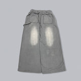 tribal logo double knee sweatpants