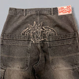 皇冠徽標牛仔褲