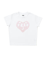 HEART LOGO APPLIQUÉ CROPPED TEE