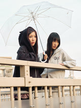 90 Logo Cat Ear Zip Hoodie【9090girl】