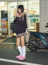 90 Logo Far Zip Hoodie【9090girl】