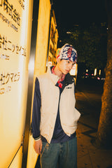 Ameba 로고 가역성 복어 조끼