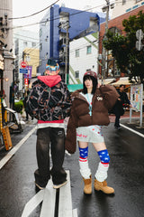 90 로고가 풍부한 복도 재킷