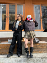 Leopard 2way blouson