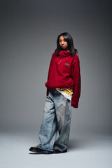 可逆半拉链抓绒衣