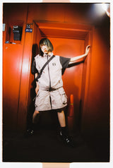 TECH LOGO NYLON HALF PANTS