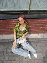 Assort Short sleeve zip hoodie