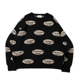 圓徽標jacquard編織