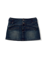 curve denim mini skirt