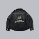 CMT 통치자는 데님 L/S 셔츠를 씻었습니다