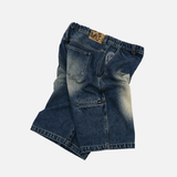 genzai Chain Baggy Denim Half Pants