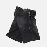 genzai Chain Baggy Denim Half Pants