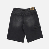 genzai Chain Baggy Denim Half Pants