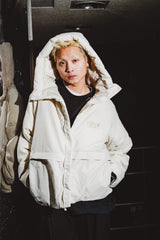 Space Logo Hooded Down Jacket