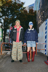 Bullet Logo Boa Denim Jacket