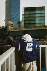 符號尼龍套頭衫