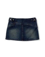 curve denim mini skirt