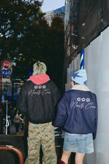 Bullet Logo Boa Denim Jacket