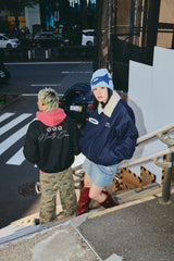 Bullet Logo Boa Denim Jacket